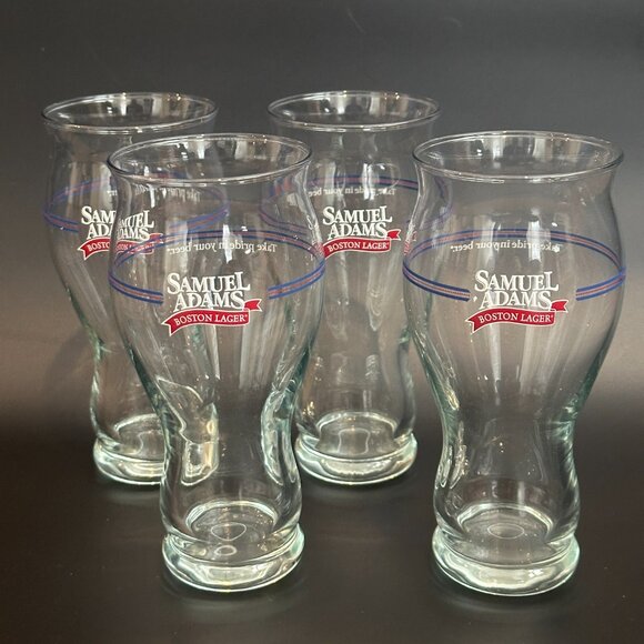 4 New! Samuel Adams Boston Lager Glass 16 Oz -Take Pride In Your Beer- Slovenia - Picture 1 of 8